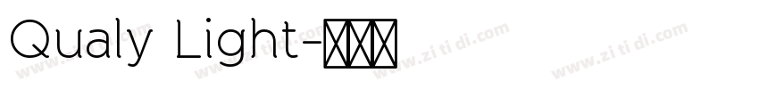 Qualy Light字体转换